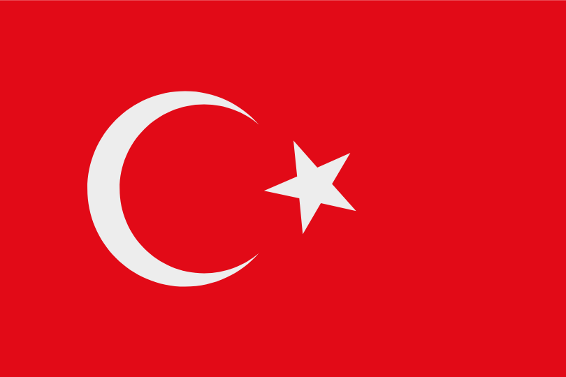 De vlag van Turkije.