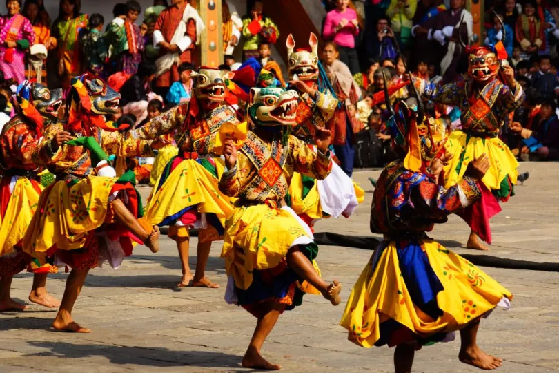 Bhutan festival maskerdans