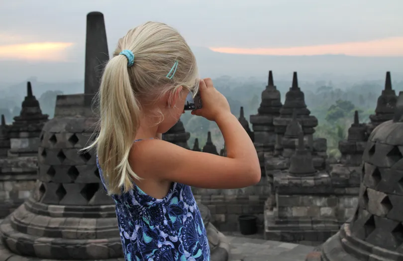 Indonesië met kinderen - Borobudur