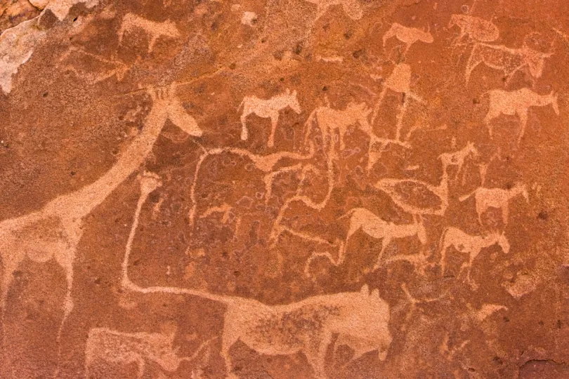Namibië muurtekeningen