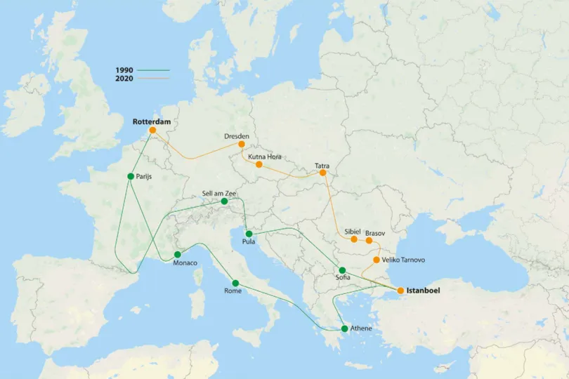 met de trein naar istanboel