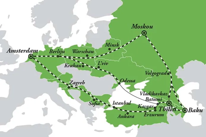 Treinroutes Georgië