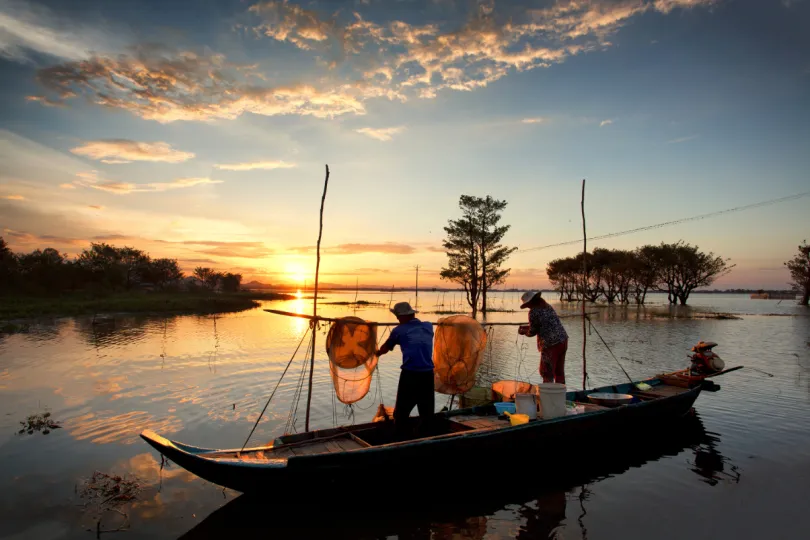 Cambodja Mekong rivier