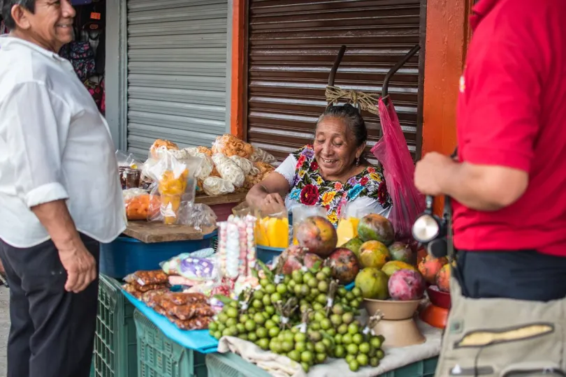 Mexico excursies marktkraampje