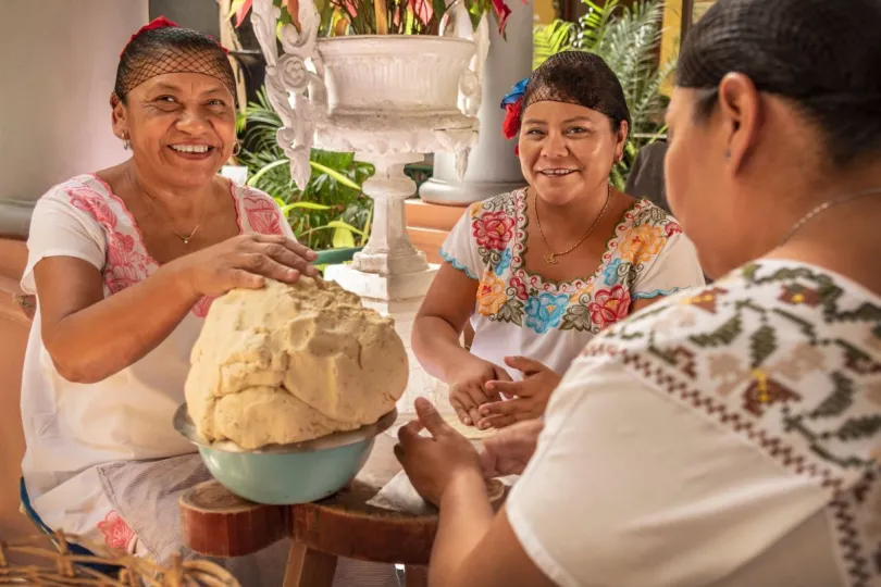 Mexicaanse keuken lokale dames eten