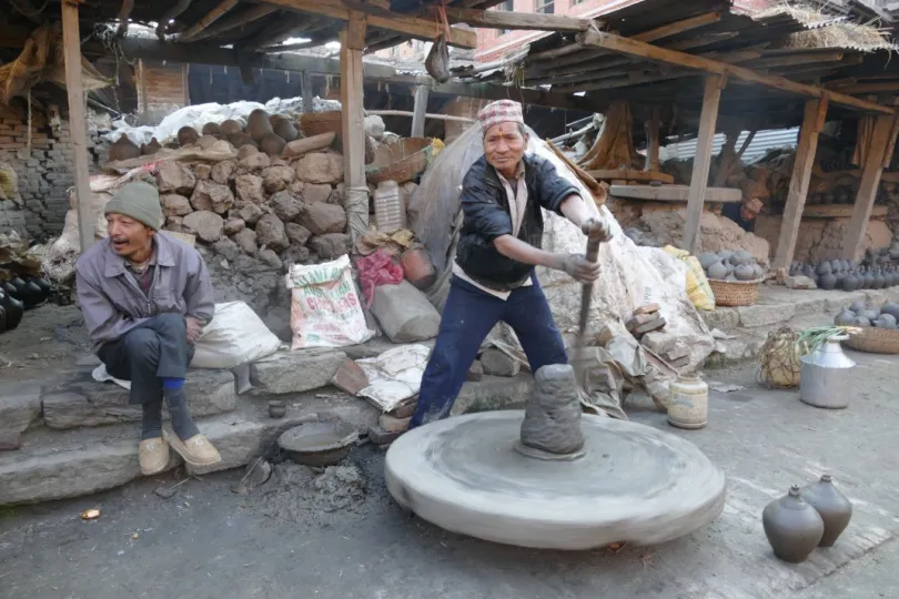 Nepal lokale ervaring pottenbakken Bhaktapur