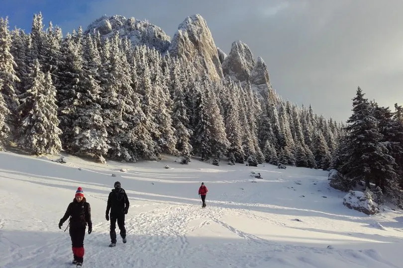 Sneeuwwandelen Lacu Rosu Roemenie