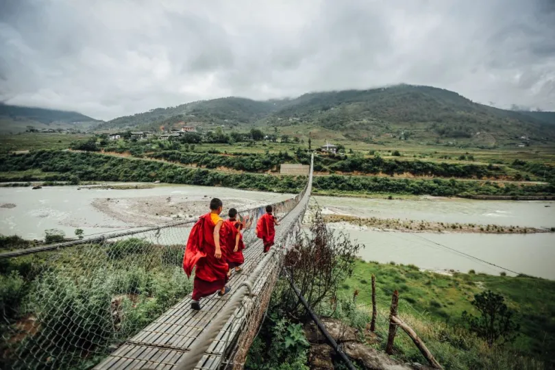 Hoogtepunten Bhutan - monniken