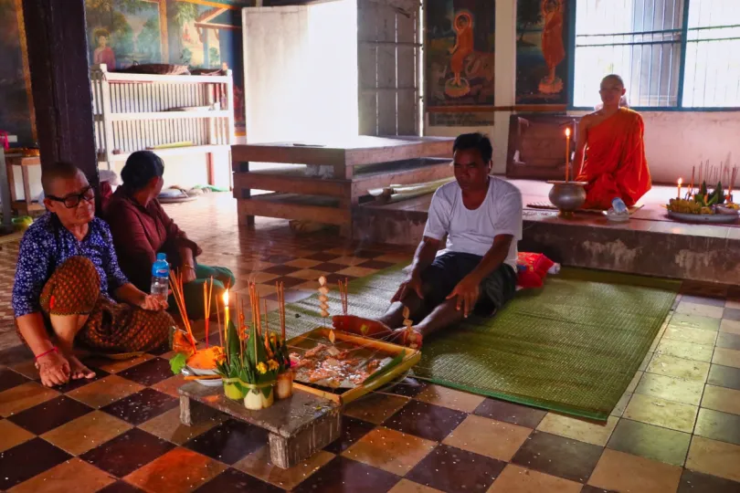 Cambodja monniken dag
