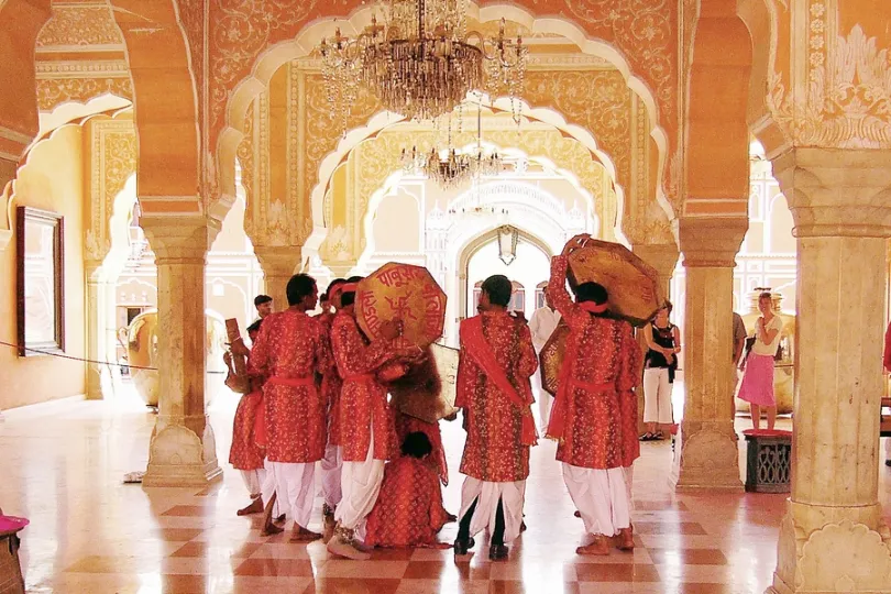 India met kinderen Jaipur