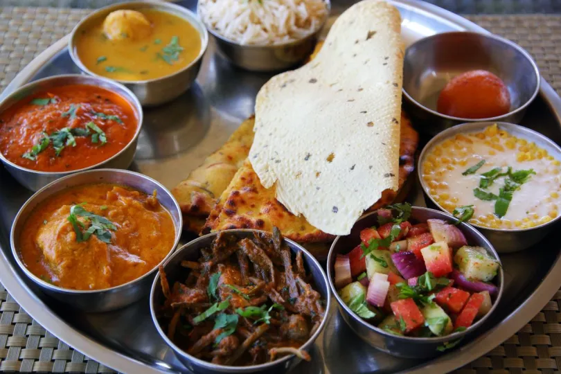 Excursies India eten thali
