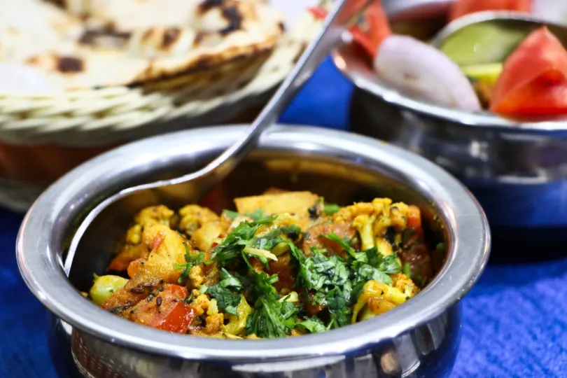Vegetarisch eten in India vegetarische curry