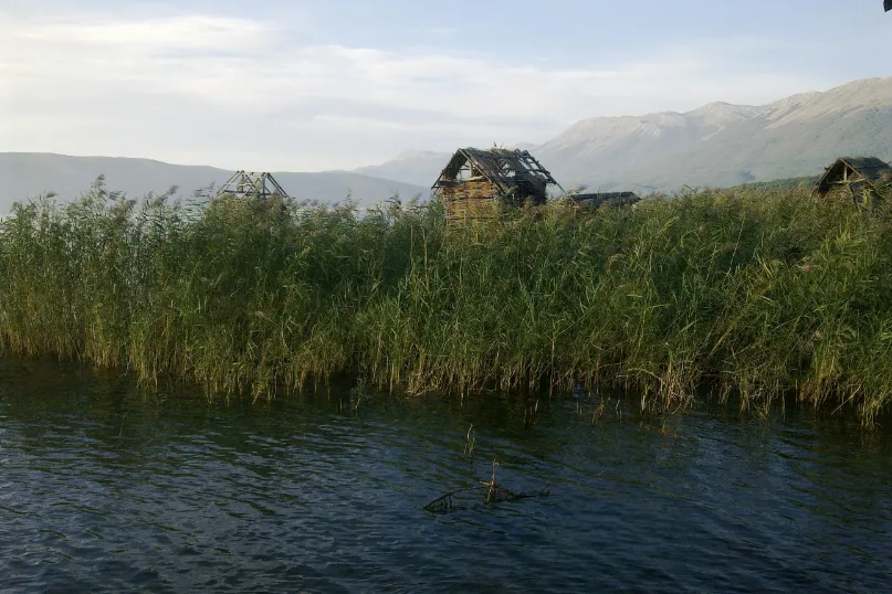 Prespa lake Noord Macedonië