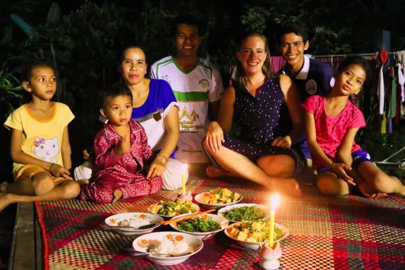 Eten in Cambodja - locals