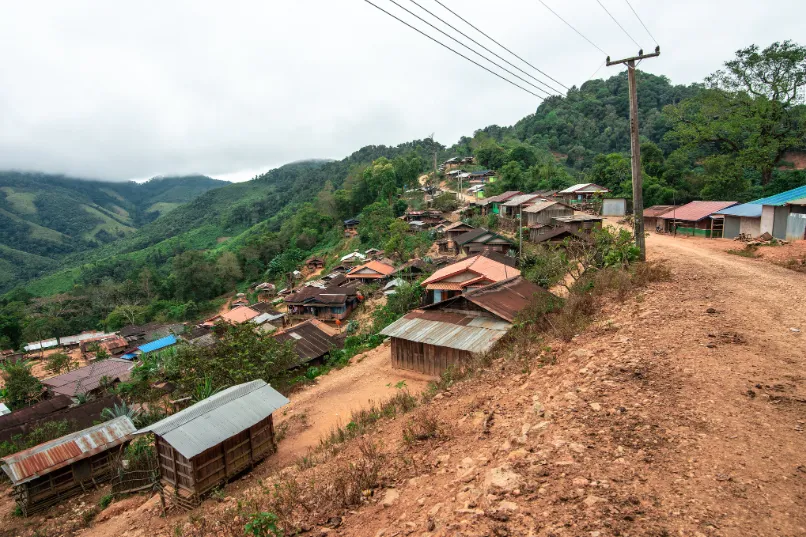 Laos dorpje