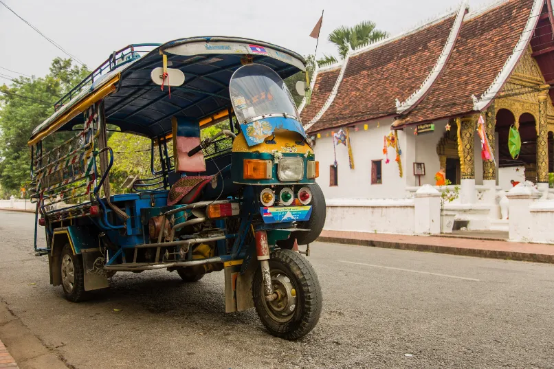 Laos rondreis tuktuk
