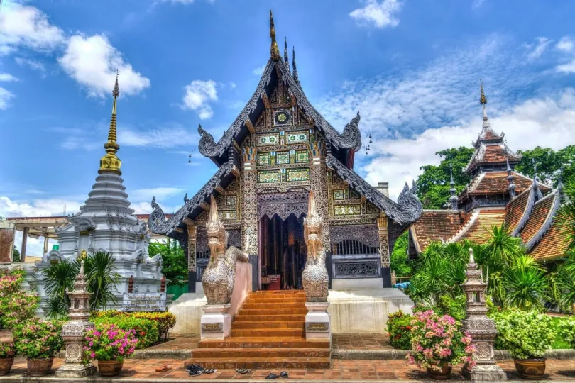 Besuch beim Tempel in Chiang Mai