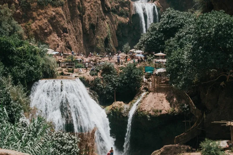 Marokko Ouzoud watervallen