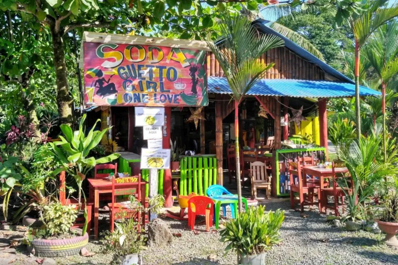 Veilig reizen Costa Rica lokale winkel (soda)