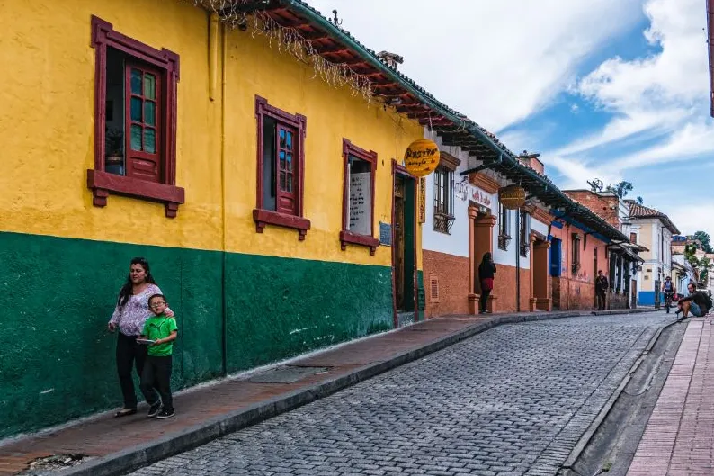 straat in Bogota