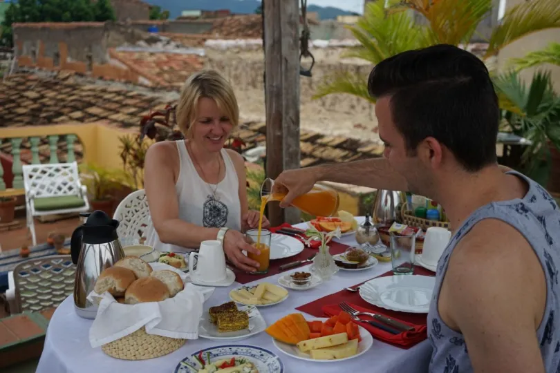 Verblijf Cuba eten casa