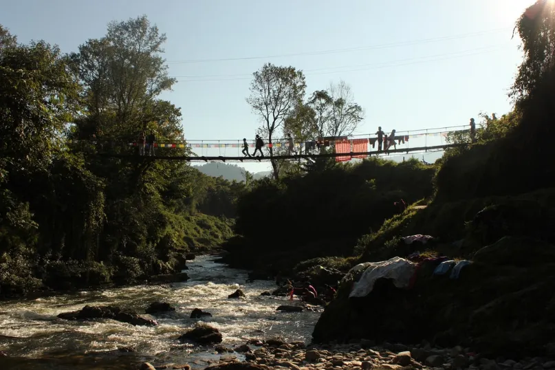 Nepal Pokhara brug