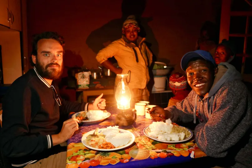 Zuid-Afrika eten bij locals Lesotho