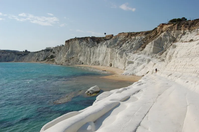Rotspartij Scala dei Turchi Sicilie
