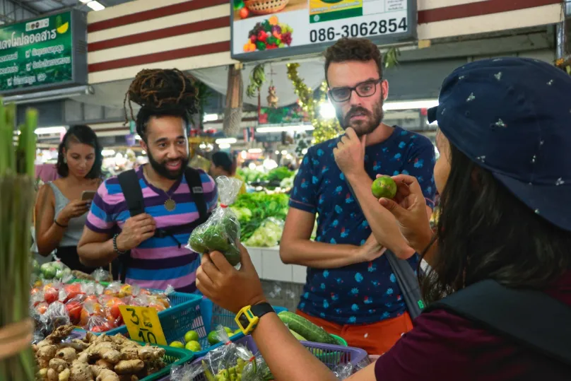 Thailand markt vegetarisch