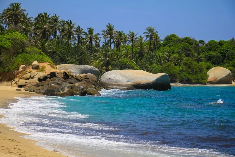 Tropisch strand colombia