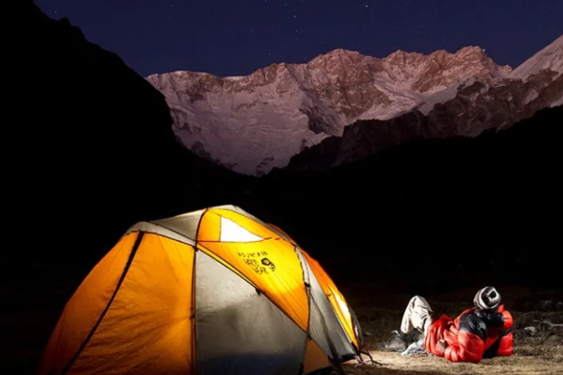 Nepal Dhorpatan kamperen