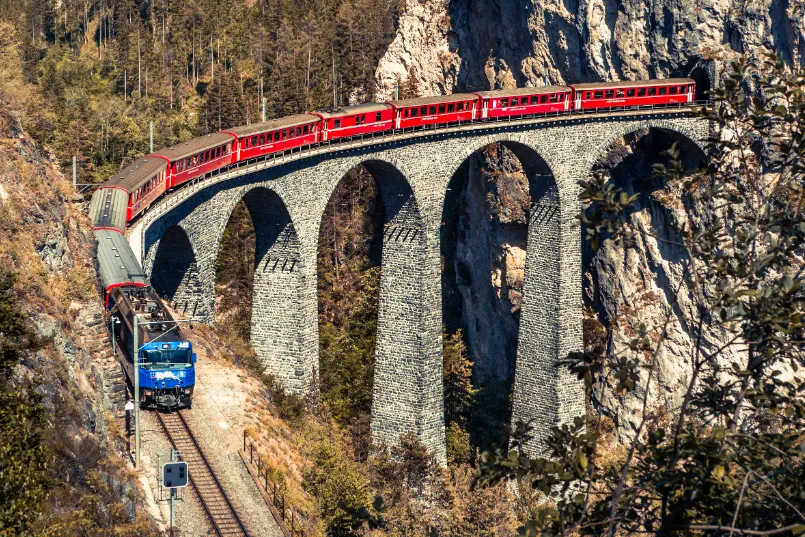 Voordelen van reizen met de trein - Alpenroute