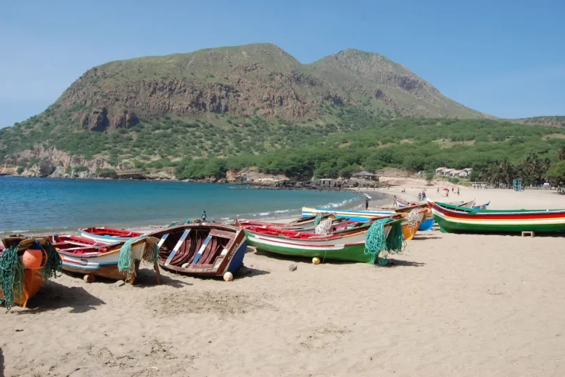 Eilandhoppen Kaapverdië Santiago Tarrafal beach