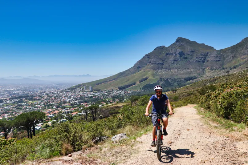 Zuid-Afrika fietsen in Kaapstad Tafelberg fietstour