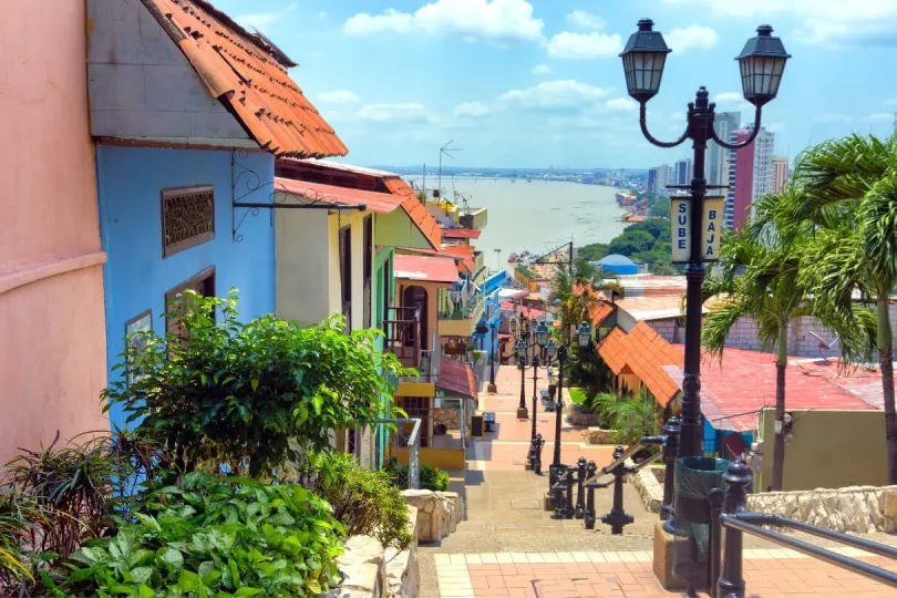 Blick auf die Stadt Guayaquil in Ecuador