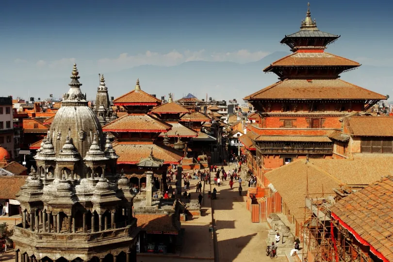 Die Hauptstadt Kathmadnu ist eine der Sehenswürdigkeiten in Nepal