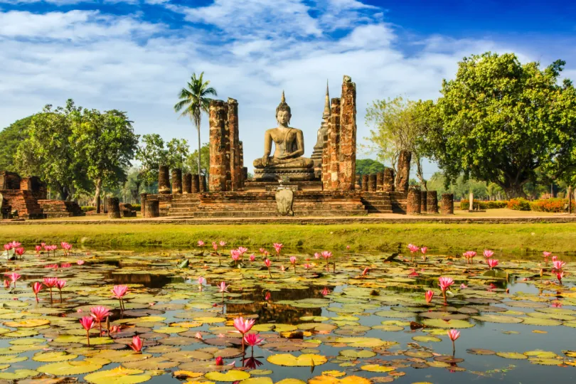 Thailand route Sukhothai