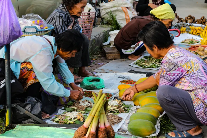 Borneo rondreis lokale markt