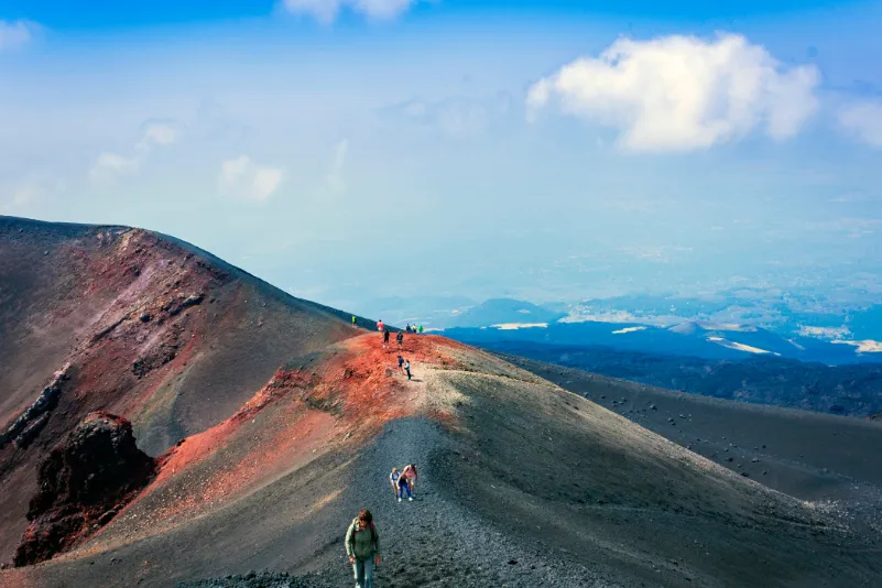 met de auto naar Sicilië Etna