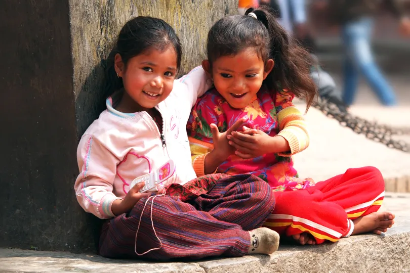 Nepal lokale kinderen