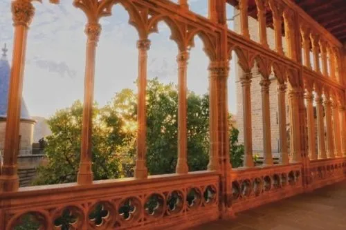 Ein Balkon in Olite Navarra
