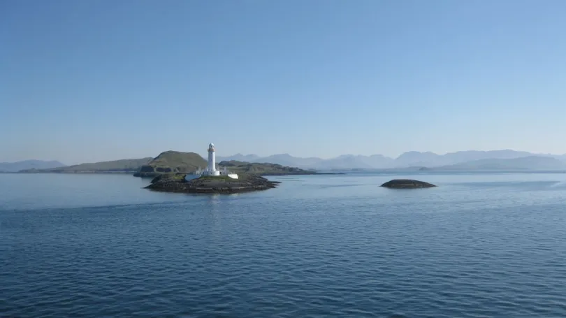 uitzicht vanaf boot Schotland