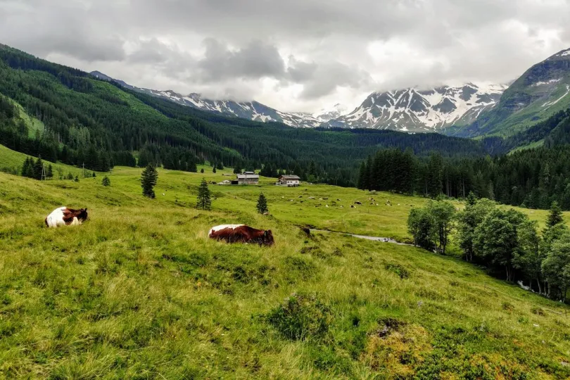 dal in Hohe Tauern, Oostenrijk