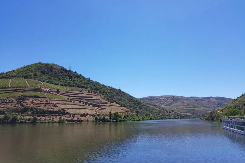 zich op Douro vallei vanf de rivier, Portugal