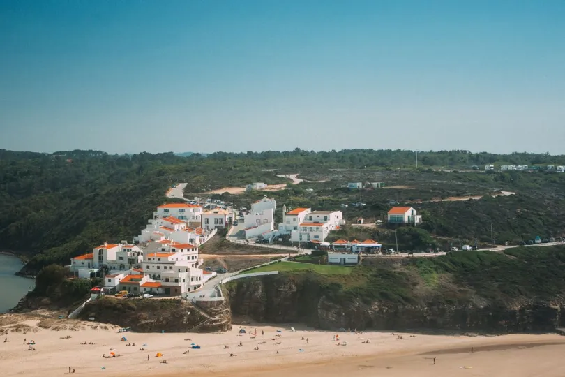 uitzicht op Villa Nova de MIlfontes, Portugal
