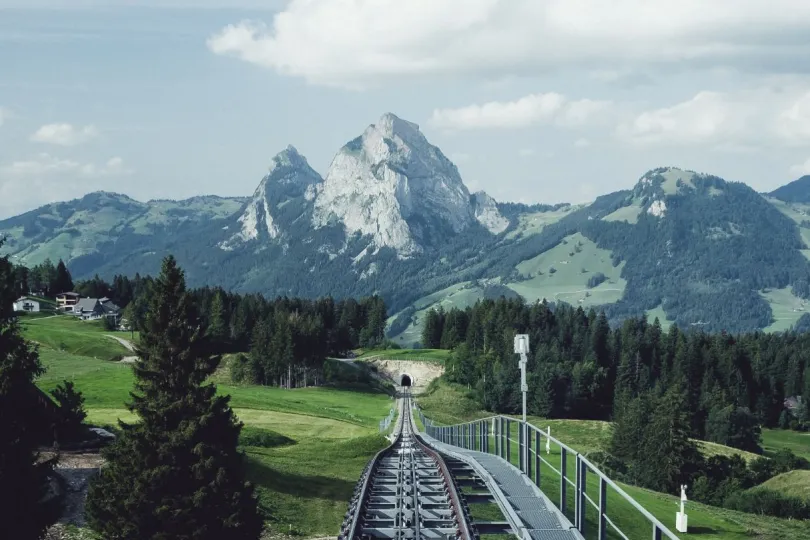 Zwitserland Stoos rails