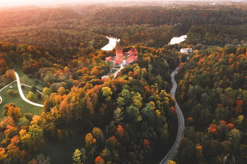 landschap van Letland