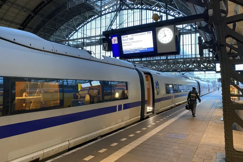 trein naar zwitserland