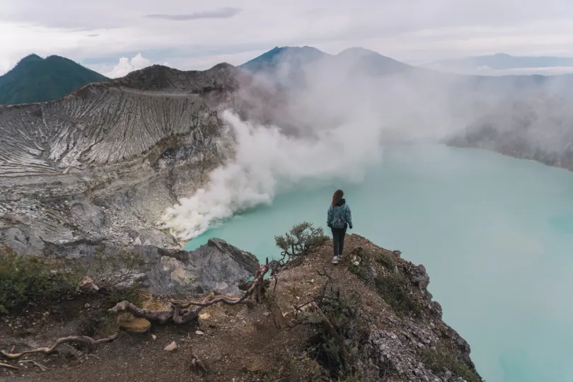 Ijen vulkaan op Java, Indonesië