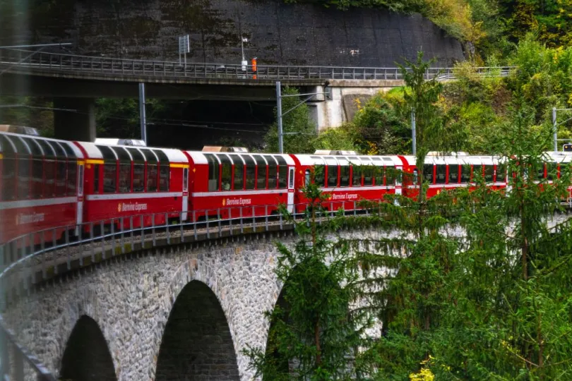Zwitserland met de trein Bernina express